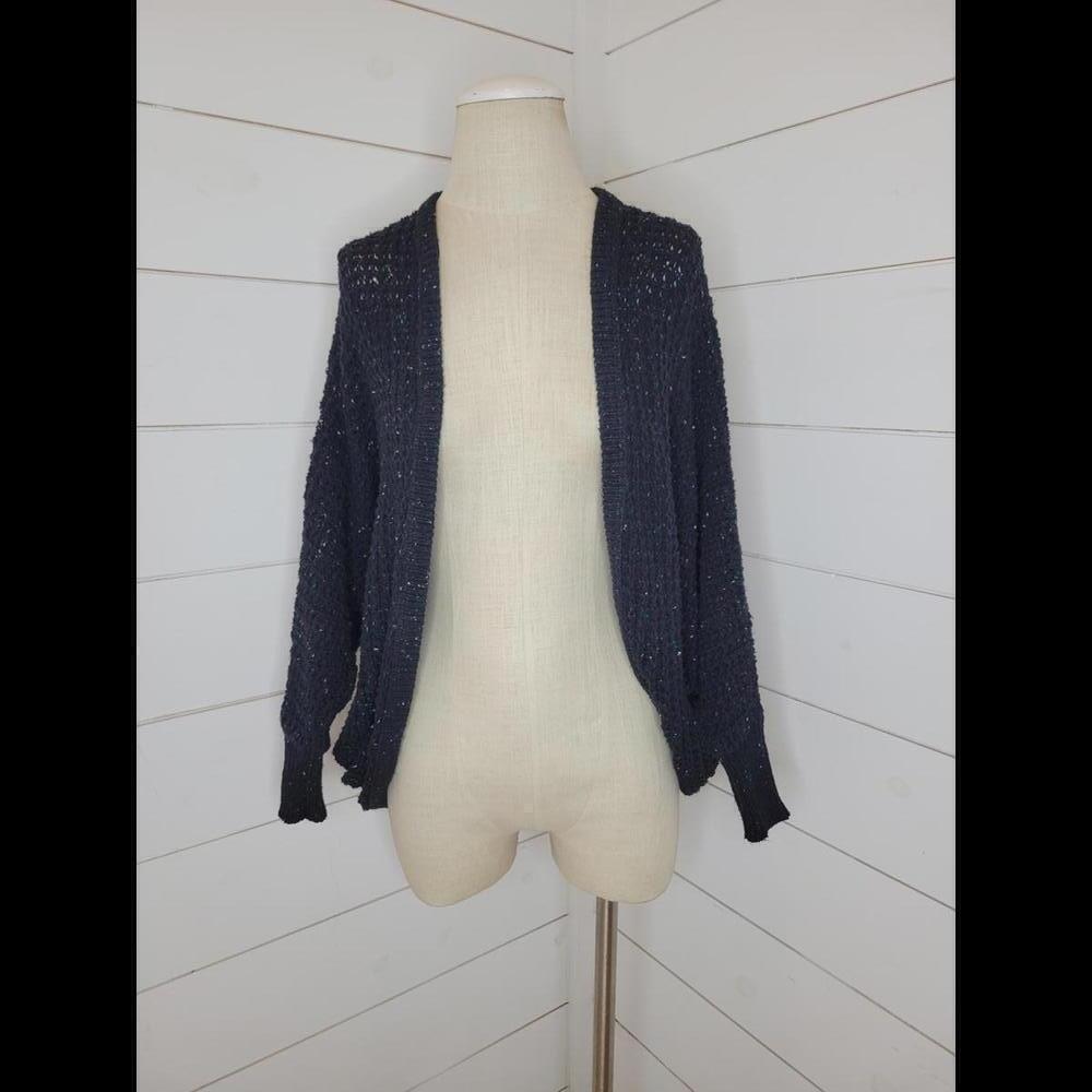American Eagle Outfitters XS navy sweater cardigan with bat wing sleeves